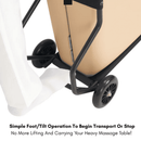 Porta-Lite Wheeled Trolley Massage Table Transportation Cart