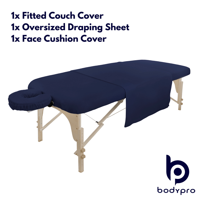 3 Piece Couch Cover Set - 100% Brushed Cotton - Massage Store UK
